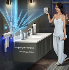 Smart UV Toothbrush Sterilizer and Wall Mount Holder